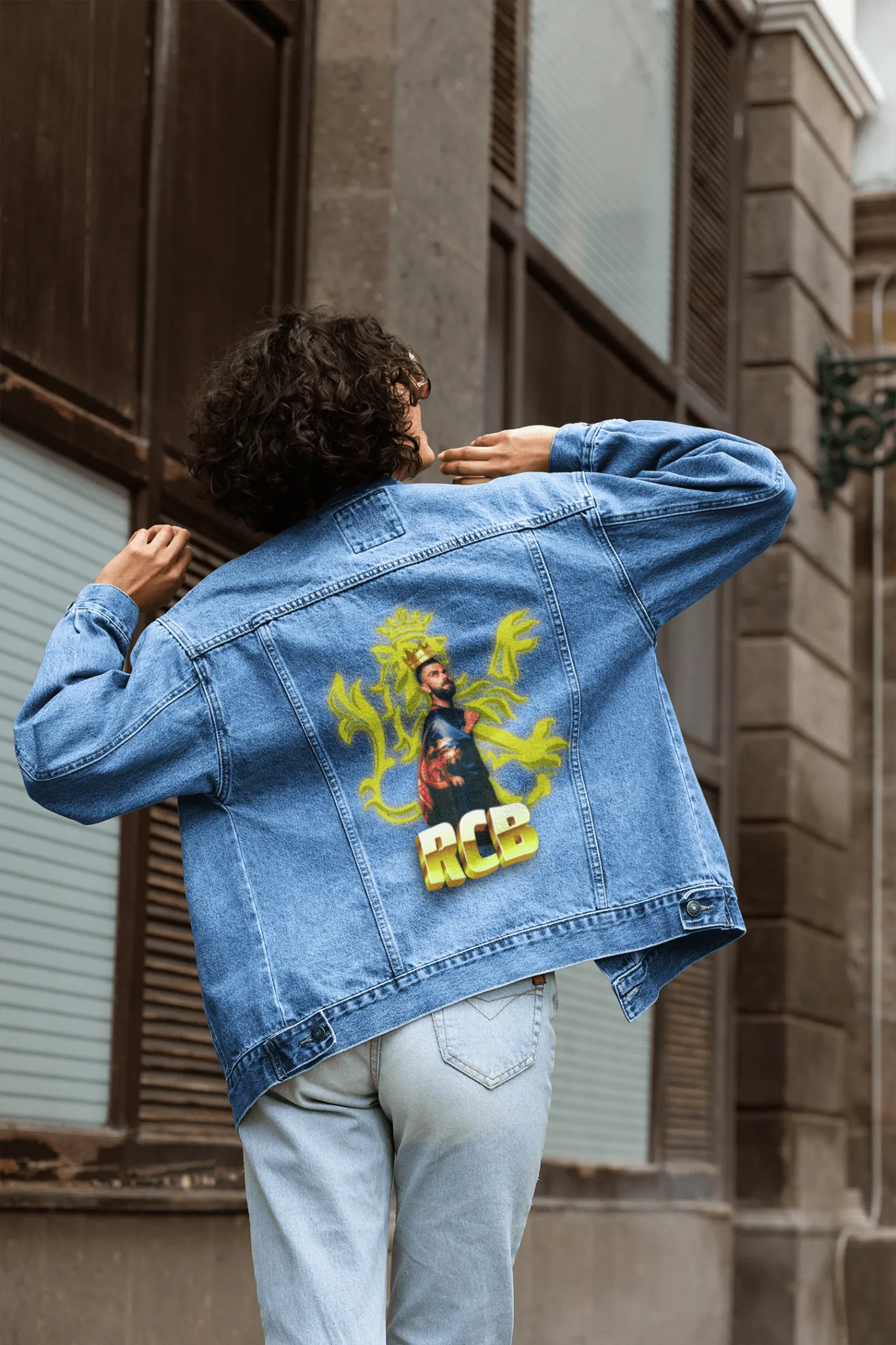 Premium RCB Royal Challengers Limited Edition Denim Jacket - alternate view
