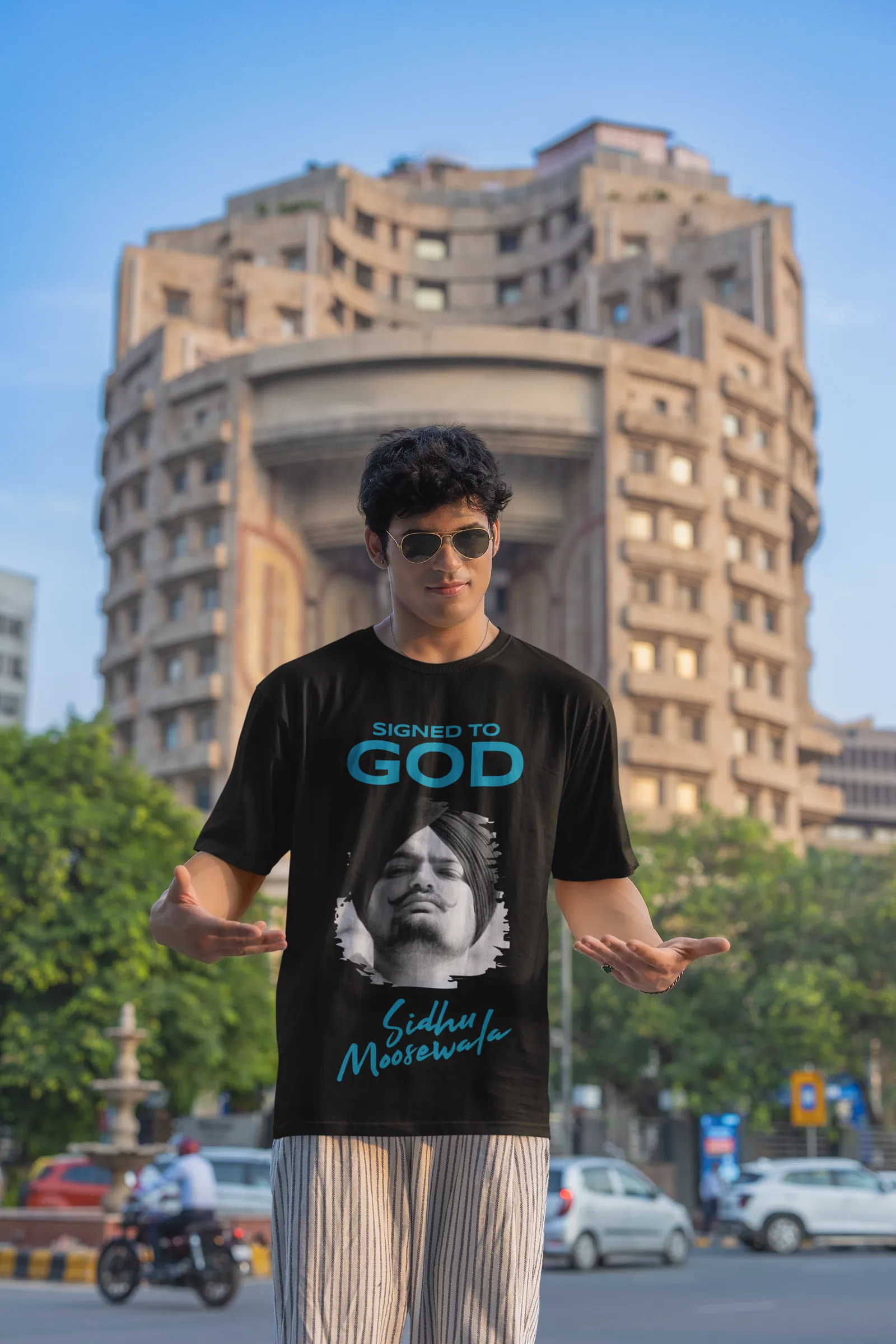 ["Premium Sidhu Moosewala 'Signed To GOD' Oversized T-shirt by YORD (T-Shirts) - photo 1 of 9", "Premium Sidhu Moosewala 'Signed To GOD' Oversized T-shirt by YORD (T-Shirts) - photo 2 of 9", "Premium Sidhu Moosewala 'Signed To GOD' Oversized T-shirt by YORD (T-Shirts) - photo 3 of 9", "Premium Sidhu Moosewala 'Signed To GOD' Oversized T-shirt by YORD (T-Shirts) - photo 4 of 9", "Premium Sidhu Moosewala 'Signed To GOD' Oversized T-shirt by YORD (T-Shirts) - photo 5 of 9", "Premium Sidhu Moosewala 'Signed To 