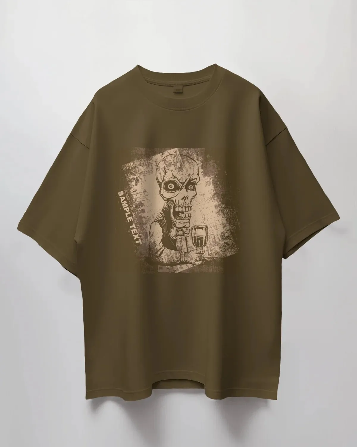 Premium Skeleton Waiter Oversized T-shirt | Limited Edition