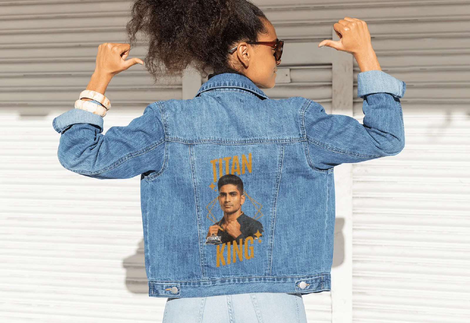 ['Premium Titan King GT Denim Jacket | IPL Fan Edition by YORD (Denim) - photo 1 of 8', 'Premium Titan King GT Denim Jacket | IPL Fan Edition by YORD (Denim) - photo 2 of 8', 'Premium Titan King GT Denim Jacket | IPL Fan Edition by YORD (Denim) - photo 3 of 8', 'Premium Titan King GT Denim Jacket | IPL Fan Edition by YORD (Denim) - photo 4 of 8', 'Premium Titan King GT Denim Jacket | IPL Fan Edition by YORD (Denim) - photo 5 of 8', 'Premium Titan King GT Denim Jacket | IPL Fan Edition by YORD (Denim) - phot