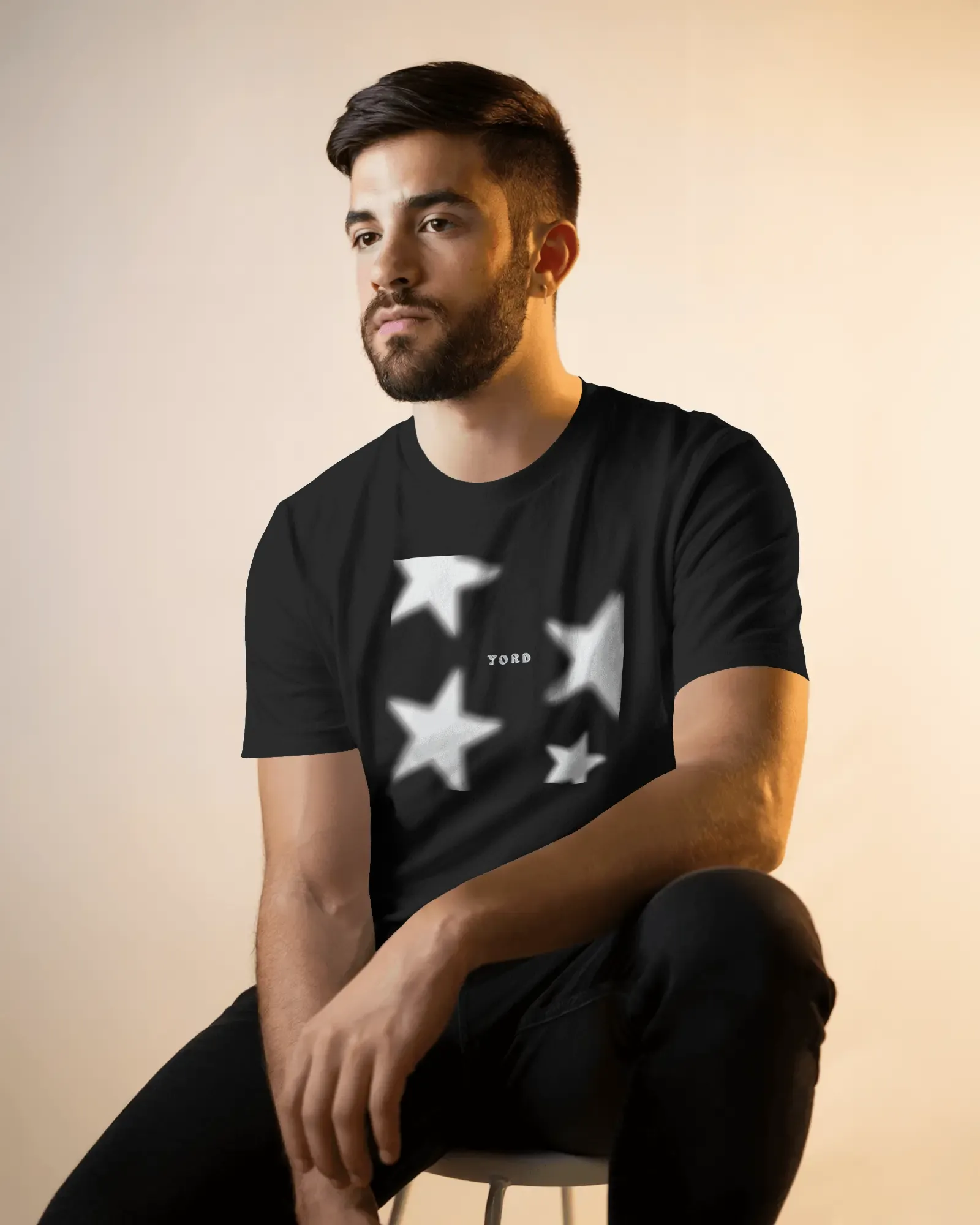 ['Premium YORD Star Glow Print Black Regular  T-Shirt - Limited Edition by YORD (T-Shirts) - photo 1 of 6', 'Premium YORD Star Glow Print Black Regular  T-Shirt - Limited Edition by YORD (T-Shirts) - photo 2 of 6', 'Premium YORD Star Glow Print Black Regular  T-Shirt - Limited Edition by YORD (T-Shirts) - photo 3 of 6', 'Premium YORD Star Glow Print Black Regular  T-Shirt - Limited Edition by YORD (T-Shirts) - photo 4 of 6', 'Premium YORD Star Glow Print Black Regular  T-Shirt - Limited Edition by YORD (T-S