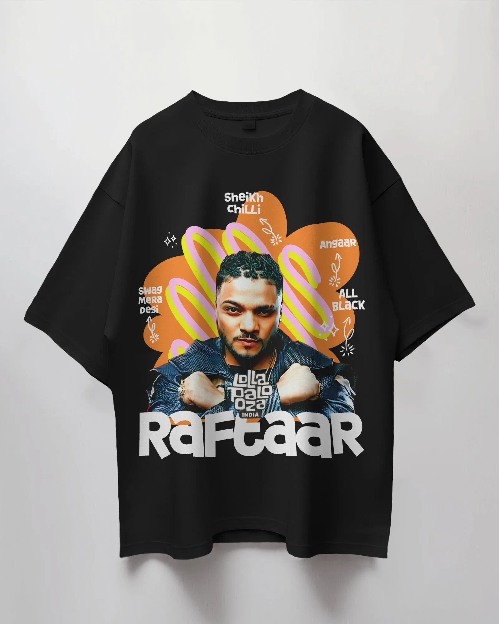 Raftaar Premium Oversized T-Shirt – Lollapalooza Concert Edition (Luxury Fabric)