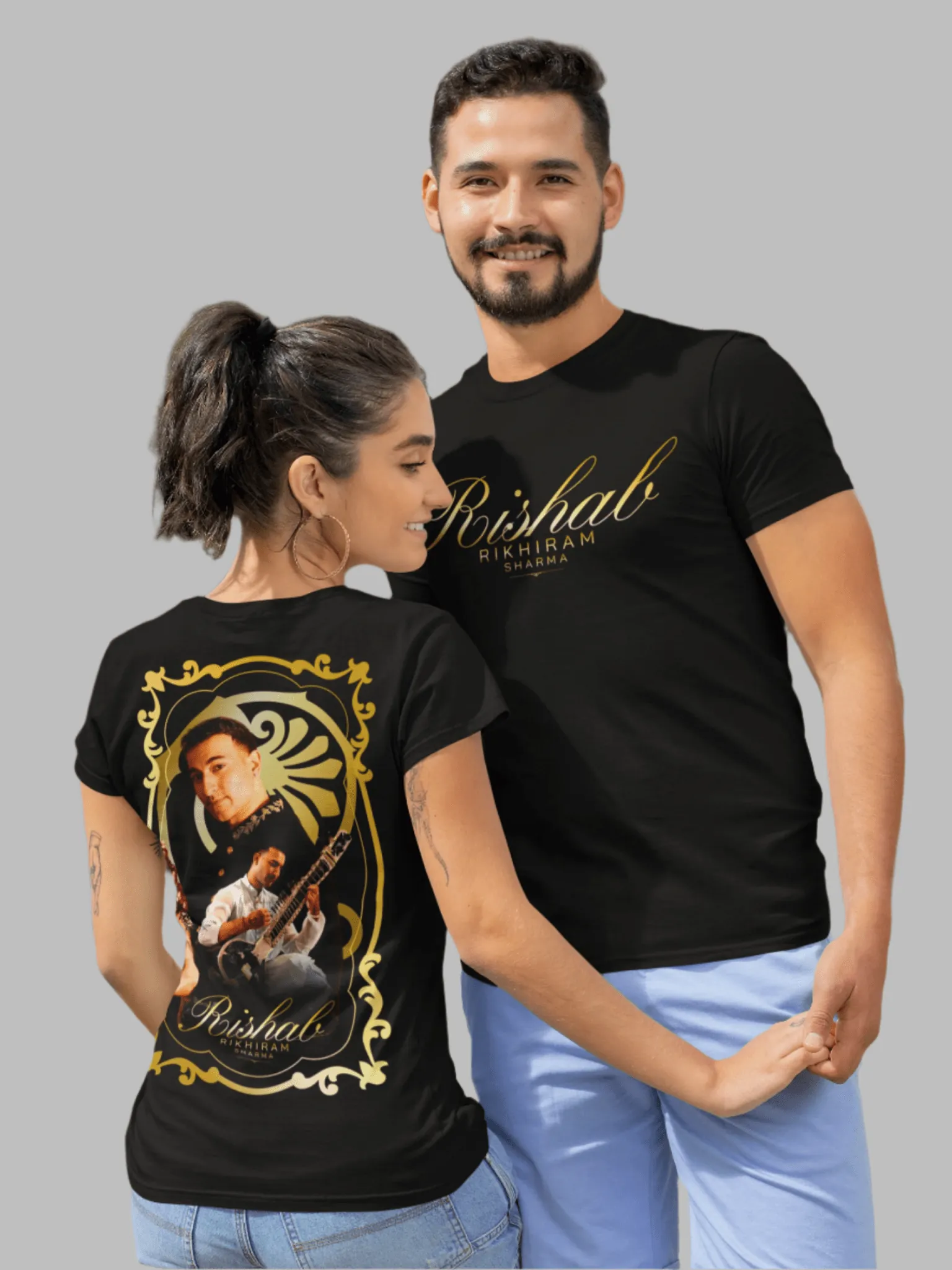 Rishab Rikhiram Sharma Premium Concert T-Shirt – Luxury Double-Sided Print Design